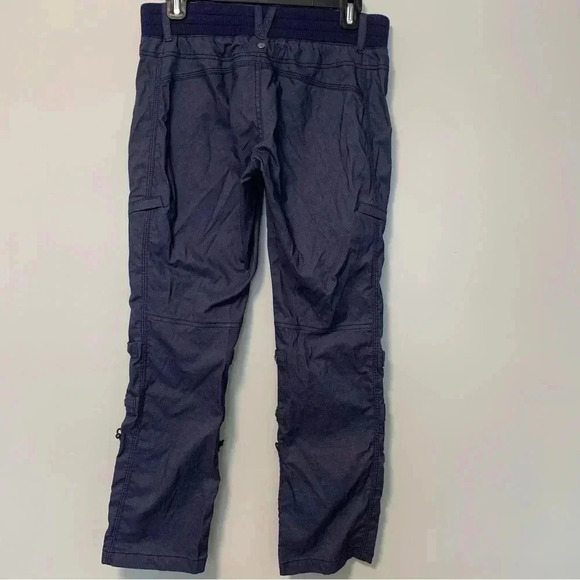 Athleta blue cargo  multiple pockets pants - Picture 4 of 6